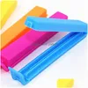 Zakclips 10/8/6 stuks 11 cm draagbare keukenopslag Voedsel Snackafdichting Afdichting Sealer Klem Plastic gereedschap Willekeurige kleur Hh572 Drop Delivery Dhifh