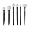 Makeup Brushes 6Pcs/set Brush Eye Set Shadow Small Fan Black Wooden Handle Tool