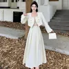 Two Piece Dress UNXX Women Skirt Suits 2023 Elegant Office Lady Formal Suit Female Casual Long Sleeve Jacket With Skirts