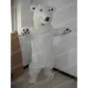 Il più nuovo costume della mascotte dell'orso polare bianco Carnevale unisex vestito Natale festa di compleanno Festival all'aperto vestire oggetti di scena promozionali per donne uomini