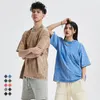 رجال tshirts الهيب هوب الشارع رجال 100 ٪ القطن tshirts harajuku multicolors كبيرة الحجم غسلت للجنسين الصيف الرجعية الأكمام قصيرة الأكمام 230422