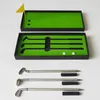 Other Golf Products Simulated Golf Course Premium Mini Golf Pen Set Office Gift for Men Ballpoint Creative Writing Supplies Durable 230421