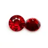 Свободные драгоценные камни Высококачественный натуральный рубиновый кровавый красный драгоценный камень круглый порезанный камень