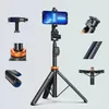 Toptan cep telefonu selfie hafif tripodlar profesyonel tripod canlı akış için