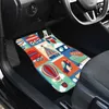 Car Floor Mats Seamless with Cars Buses trams and Others Means of Transport Can be Carpet Floor Mats for Cars