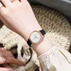 Armbandsur Women's Watch Quartz Dial Digital Frosted Leather Strap Ladies and Girls 'Simple Relojes de Pulsera Cuarzo