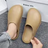 Chinelos Toe Cap Homens Metade Sapatos Anti-Skid Cozinha Leve Eva Slides Confortáveis Sandálias Masculinas Atacado Drop