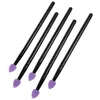 Pincéis de maquiagem 5 PCS Silicone Eyeshadow Brush Set Batom Profissional Alumínio