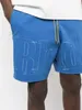 Designer Clothing Rhude Summer Letter Embroidered Zipper Drawstring Shorts Brand Sports Leisure Beach Couples Joggers Sportswear Beach fitness outdoor