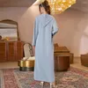 Roupas étnicas Mulheres Festa Longa Árabe Vestido Abayas para Dubai 2023 Caftan Marocain Vestidos de Noite Marroquino Kaftan Robe Djellaba Femme