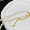 Luxury Designer Pearl Bracelet Womens Necklaces Designers Jewelry Gold Sliver Diamonds Pendant Necklace Bracelets Sets Mens Brand 2304226BF