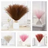 Decorative Flowers Faux Fluffy Pampas Grass Decor Boho Reed Plant For DIY Floral Wedding Bouquet Home Party Navidad Decoration Artificial