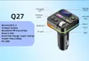 Q27ワイヤレスBluetoothカーキットMP3プレーヤーラジオトランスミッターオーディオアダプター3.1A FM SPEAKER-C FAST USB CポートチャージャーAUX