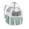 Cat Carriers ryggsäck Portable Pet Carrier Bag Breattable Mesh Axel utomhus reseväska med högkvalitativ blixtlås