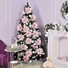 Christmas Decorations 1051 Piece 145cm Shiny Artificial Flower Tree Decoration Happy Year Celebration Natural 231121