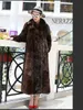 Manteau de fourrure de vison entier pour femmes, fausse fourrure, Imitation velours de vison, Style Long, grande taille S-9XL, automne et hiver 231122