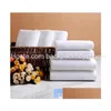 Towel White El Towels Soft Microfiber Fabric Face Home Cleaning Bathroom Hand Hair Bath Beach Drop Delivery Garden Textiles Ot09G