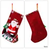 Christmas Decorations Large Socks Santa Claus Elk Candy Bag Tree Hanging Pendant 2024 Year Xmas Ornament Gift 231121