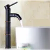 Rubinetti per lavandino del bagno 3 stili Ly Euro Elegante rubinetto nero Miscelatore per lavabo in stile bambù Rubinetti per acqua monocomando montati su piano248G