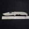 Andrew Demko AD20.5 Folding Knife 3" CPM-3V Shark Foot Blade Textured Titanium Handles Outdoor Survival hunting Camping Pocket Knives EDC Tools