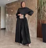 Этническая одежда Широкие штаны ноги 2 куска наставьте мусульманскую одежду Женщины Два костюма Турция Дубай Группы Рамадан Ислам Джилбеб Хиджаб Абая
