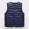 Gilets pour hommes Hommes Gilet Veste Élégant Hiver Rembourré Col V Manteau Chaud Coupe-Vent Plus Taille Cardigan Pour Un Confort Décontracté Sans Manches