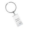 Keychains gratis op maat gemaakte grave roestvrijstalen sleutelhanger sleutelhanger souvenir memorial crematie sieraden voor as hangers hangersake sleutelhanger groothandel