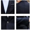 Men's Suits Men Blazers 2 Pieces Sets Formal Business Korean 2023 Pants Blue Coats Wedding Elegant Jackets Luxury