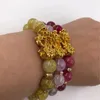 Braccialetti con ciondoli Feng Shui Pixiu Bracciale per donna Uomo 2023 Buona fortuna Ricchezza Imitazione Pietra naturale Intrecciato Gioielli per feste di nozze Regalo