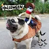 Hundkläder Dick Denim Riding Pet Costume Halloween Stylish Funny Cowboy Transform till A For Party Dogs