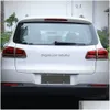 Araba Çıkartmaları Aksesuarları Ön Far Arka Lamba Trim Sticker ER Çerçeve Krom Dış Dekorasyon VW Volkgen Tiguan 2011-257Z DHJHO