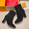 Designer Boots Paris Luxury Brand Boot äkta Leather Ankel Booties Woman Short Boot Sneakers Trainers Slipper Sandals år 1978 S506 06