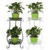 Support de plantes à Double couche en fer forgé, étagère à fleurs pour balcon, Simple salon intérieur, café, Bar, jardin, Pot de fleurs, étagère L268B