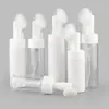 Bouteilles de stockage 100ml-250ml Nettoyant pour le visage Mousse Maker avec brosse propre en silicone Savon portable Pompe à mousse Distributeur Conteneurs