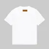 Yaz Yeni Kısa Kollu Tişört Çift İplik Kumaş Stereo Mektup Gömlek Baskı Kadın Erkek Yuvarlak Boyun Tişört Orijinal Sweatshirt Polo Gömlek W22S22