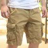 Herrbyxor sommarlast shorts casual streetwear work byxor manliga kläder mode 2023 lätt tunt kort u98