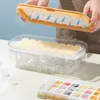 Eiscreme-Werkzeuge Silikon 2-in-1-Würfelform zur Herstellung von Formbox Maker Form- und Aufbewahrungsbox Bar Küchenzubehör Utensilien Haushaltsgeräte 230422