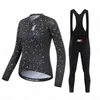 Ensembles de maillots de cyclisme Corée NSR automne maillot de cyclisme pantalon à bretelles ensemble ropa ciclismo vélo vtt vêtements vélo de route costume femmes à manches longues cyclisme ensemble J230422