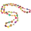 Pendentif Colliers Bohême Collier Perles Rondes Artisanat Tissage Cou Coloré Chaîne Pull Bijoux Cadeau Pour
