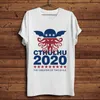 T-shirt da uomo Vota Cthulhu nel 2023 Camicia dal design divertente Uomo Summer White Casual Homme Cool Hipster Tshirt