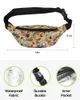 Sacos de cintura Praia Shell Starfish Coral Textura para Mulheres Homem Viagem Ombro Crossbody Peito Impermeável Fanny Pack