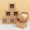 Gift Wrap 5/10pcs Paper Cake Cookie Box Mini Candy Desserts Packaging Boxes Wedding Birthday Party Supplies Baby Shower