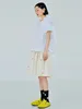 Pantalon femme IMAKOKONI Design Original abricot rayé taille élastique short décontracté ample mode tout 223659