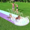 New Inflatable Water Slide Double Racer Pool Kids Summer Park Backyard Play Fun Outdoor Splash Slip Slide Wave Rider1954