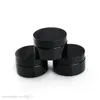 Bouteilles de pots cosmétiques en plastique PET noir avec couvercles couvercle intérieur rechargeable sans BPA anti-fuite 50 ml 60 ml 80 ml 100 ml 150 ml 200 ml 250 ml 5 Hcku