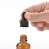 Bouteilles de pipette de réactif liquide en verre ambré Aromathérapie 5 ml-100 ml Huiles essentielles Bouteilles de parfum en gros gratuit DHL Mssbg