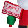Décorations de Noël Décoration gonflable Gonflables extérieurs 10 pieds Père Noël avec joyeux signe 2024 Ornements 231121