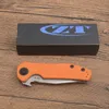 0620 Survival Folding Knife D2 Tanto Point Stone Wash Blad utomhus vandring camping EDC Pocket Knives med butikslåda