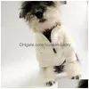 Hundkläder Vinterhundkläder Designer Kläder Dogs Päls Turtleneck Fuzzy doggie tröja valpkläder doggy stickade kläder pet col dhls6