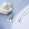 Pendentifs MloveAcc 925 argent Sterling océan mer poisson queue de baleine sirène pendentif colliers pour femmes bijoux fille cadeau